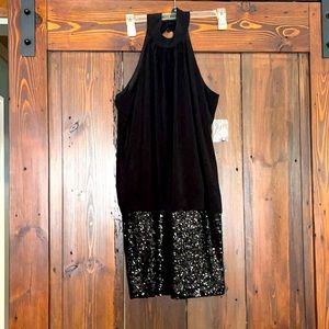 Black cocktail dress